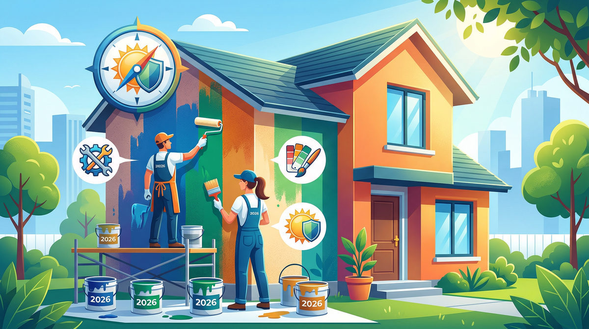 Cách sơn nhà đẹp bền màu 2026: Bí quyết từ chuyên gia