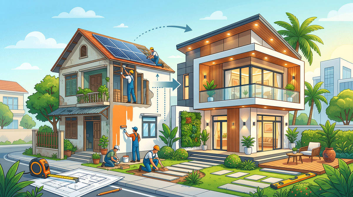 Cải tạo nhà 2026: Hướng dẫn toàn diện từ A-Z & Ý tưởng mới