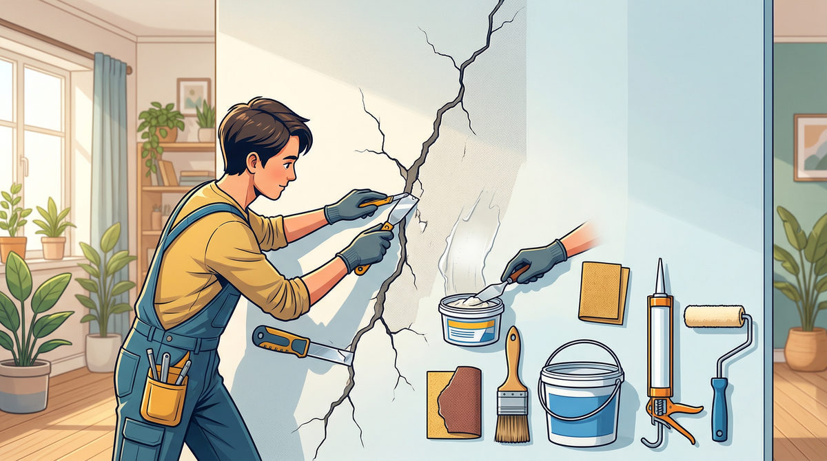 Hướng dẫn cách sửa tường bị nứt hiệu quả và đơn giản tại nhà