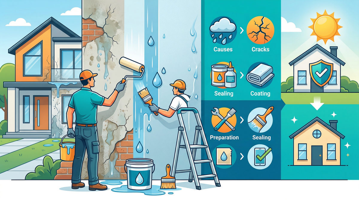 Hướng dẫn chi tiết cách chống thấm tường nhà hiệu quả năm 2026