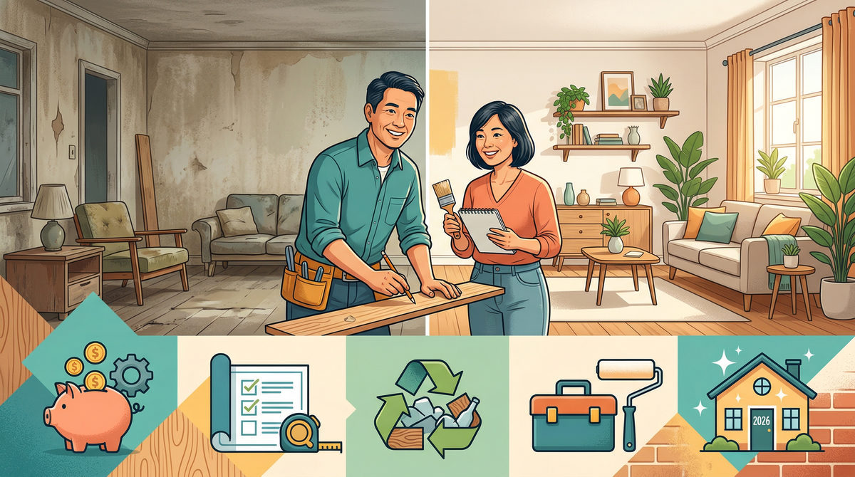 Sửa Nhà Cũ Tiết Kiệm Chi Phí: Bí Quyết Cải Tạo Hiệu Quả 2026